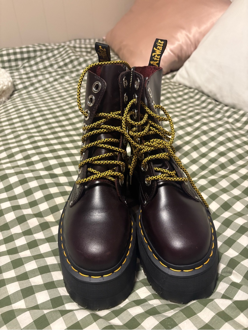 Rare Burgundy Jadon Max Dr. Martens - Picture 2 of 3